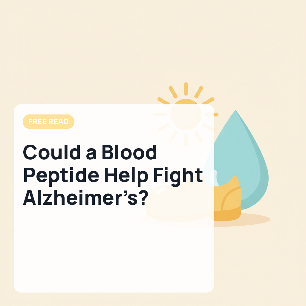 Could a Blood Peptide Help Fight Alzheimer’s?