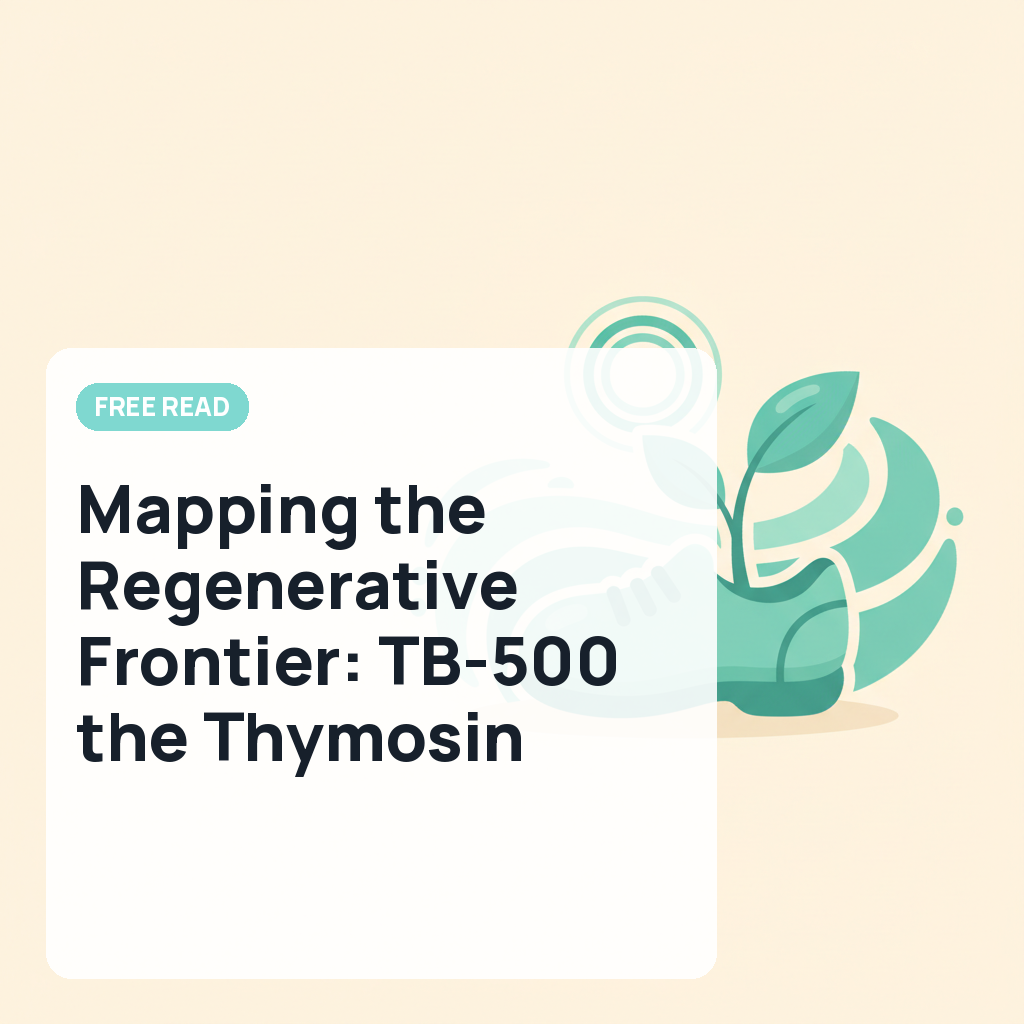 Mapping the Regenerative Frontier: TB-500 the Thymosin Beta-4-Derived Peptides - The Union-Recorder