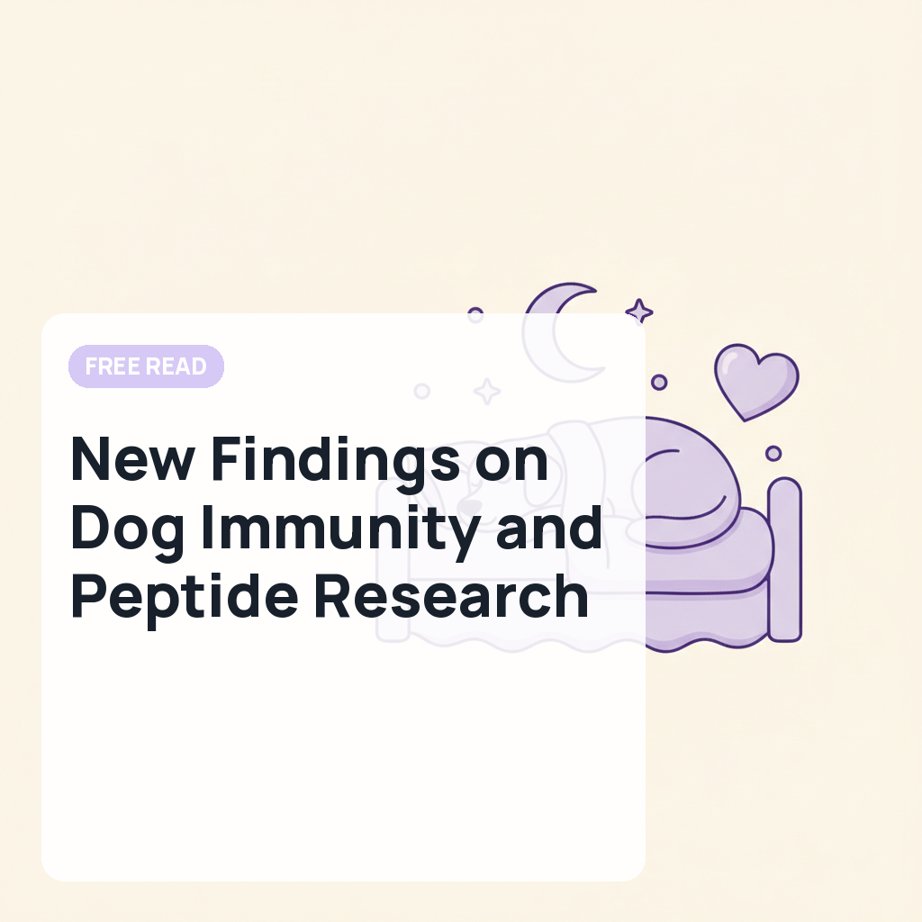 New Findings on Dog Immunity and Peptide Research