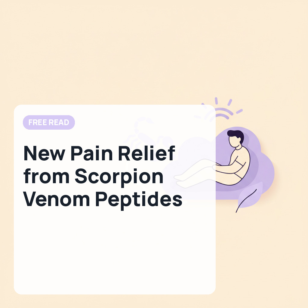 New Pain Relief from Scorpion Venom Peptides
