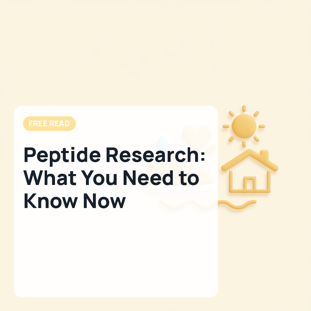 Peptide Research: What You Need to Know Now