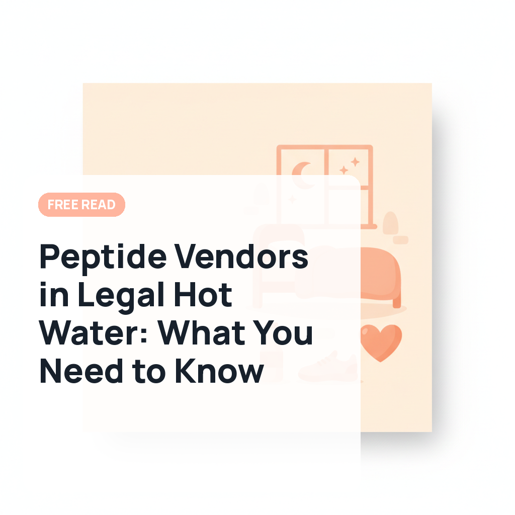 Peptide Vendors in Legal Hot Water: What You Need to Know