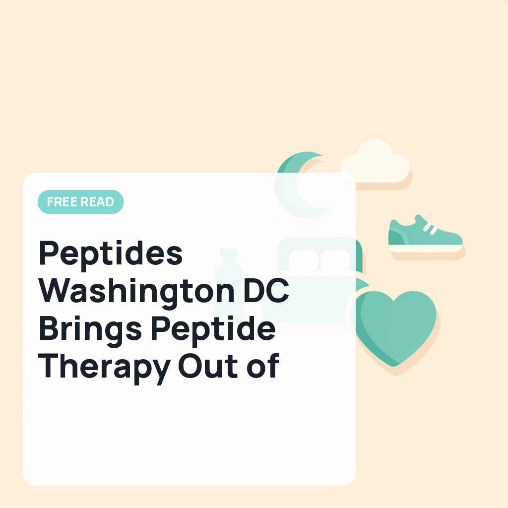 Peptides Washington DC Brings Peptide Therapy Out of the Search Bar and Into a DC Clinic - Local 3 News