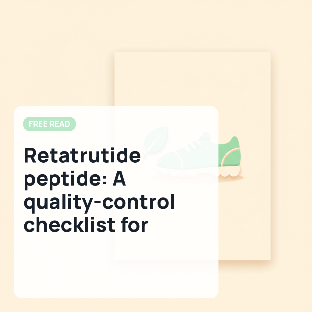 Retatrutide peptide: A quality-control checklist for sourcing research-grade material - Pharmaceutical Technology