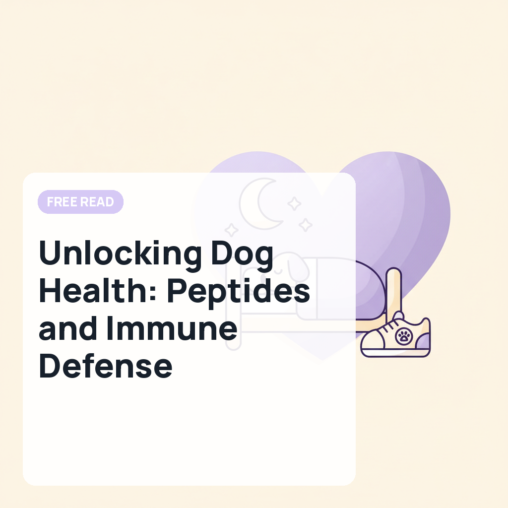 Unlocking Dog Health: Peptides and Immune Defense