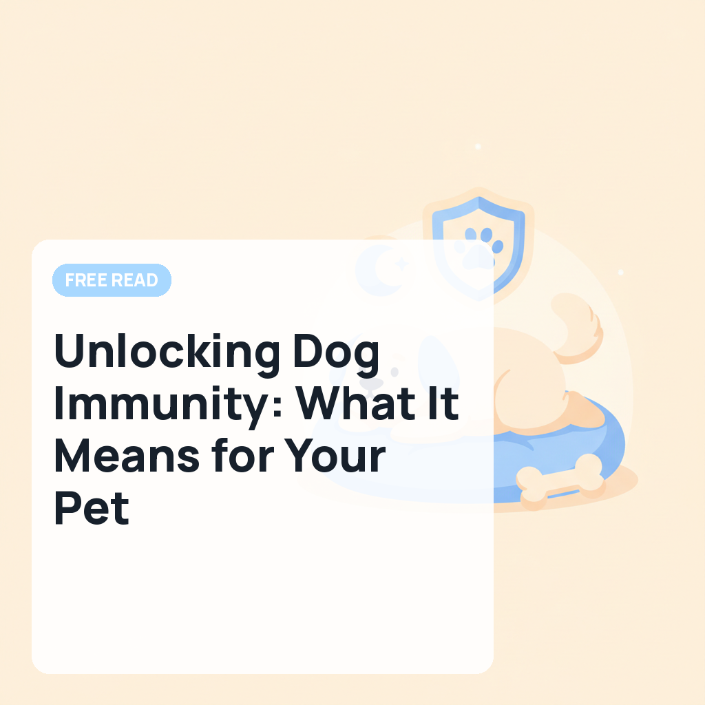 Unlocking Dog Immunity: What It Means for Your Pet