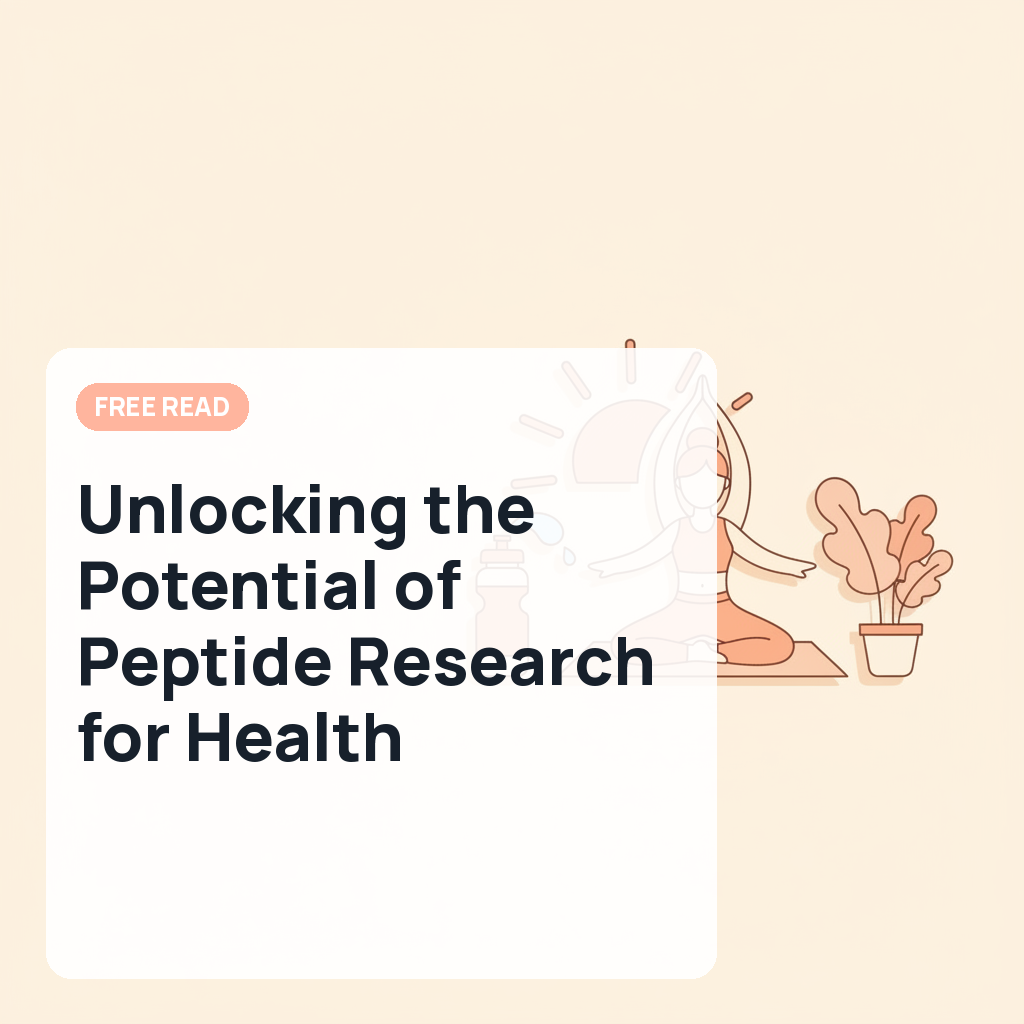 Unlocking the Potential of Peptide Research for Health
