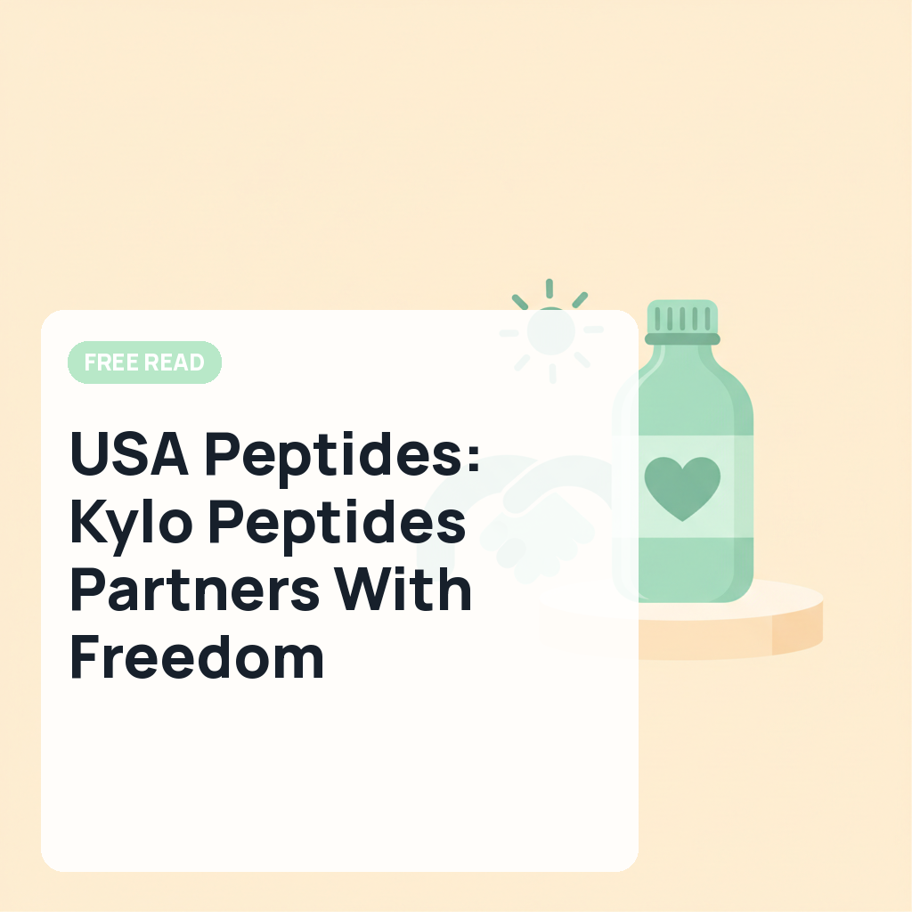 USA Peptides: Kylo Peptides Partners With Freedom Diagnostics for Independent Verification of Research Peptides - mykxlg.com