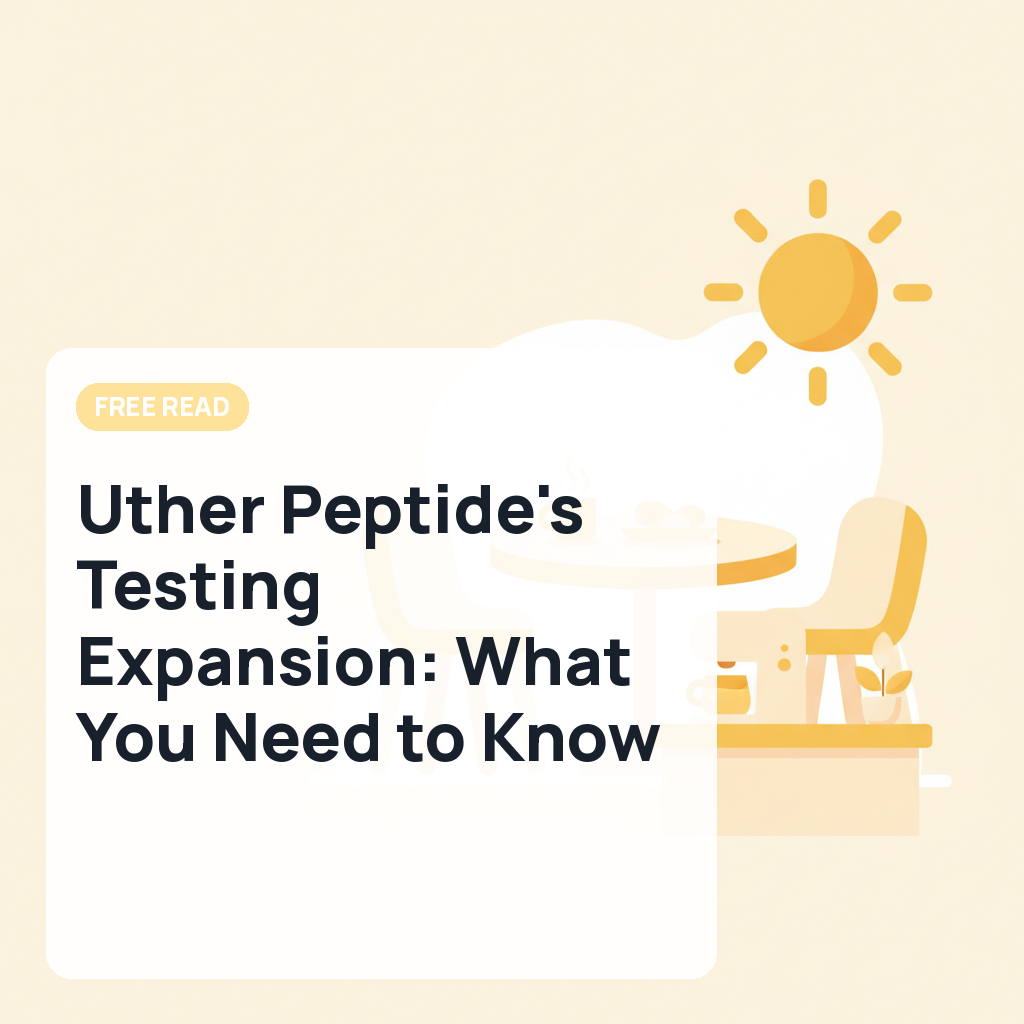 Uther Peptide's Testing Expansion: What You Need to Know