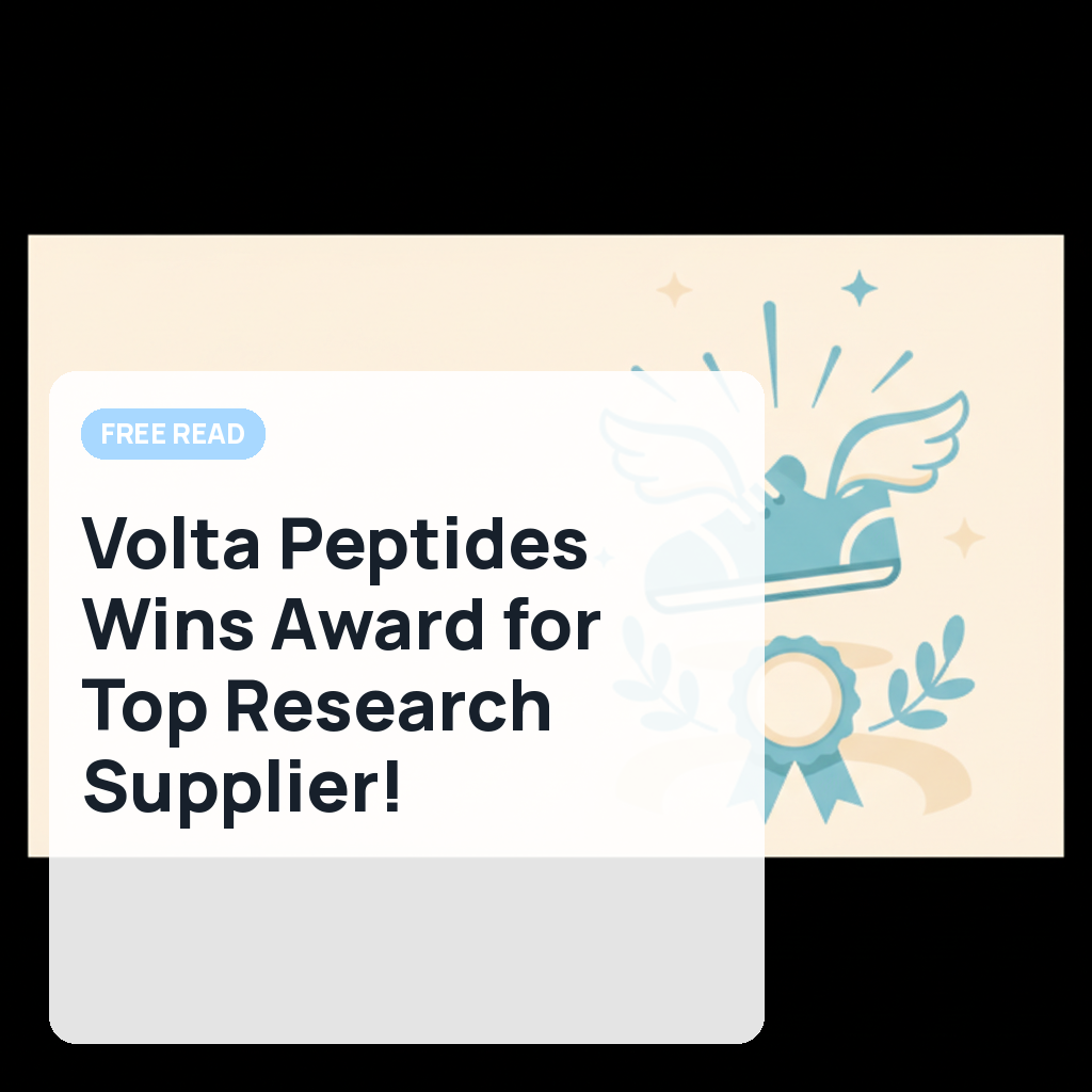 Volta Peptides Wins Award for Top Research Supplier!