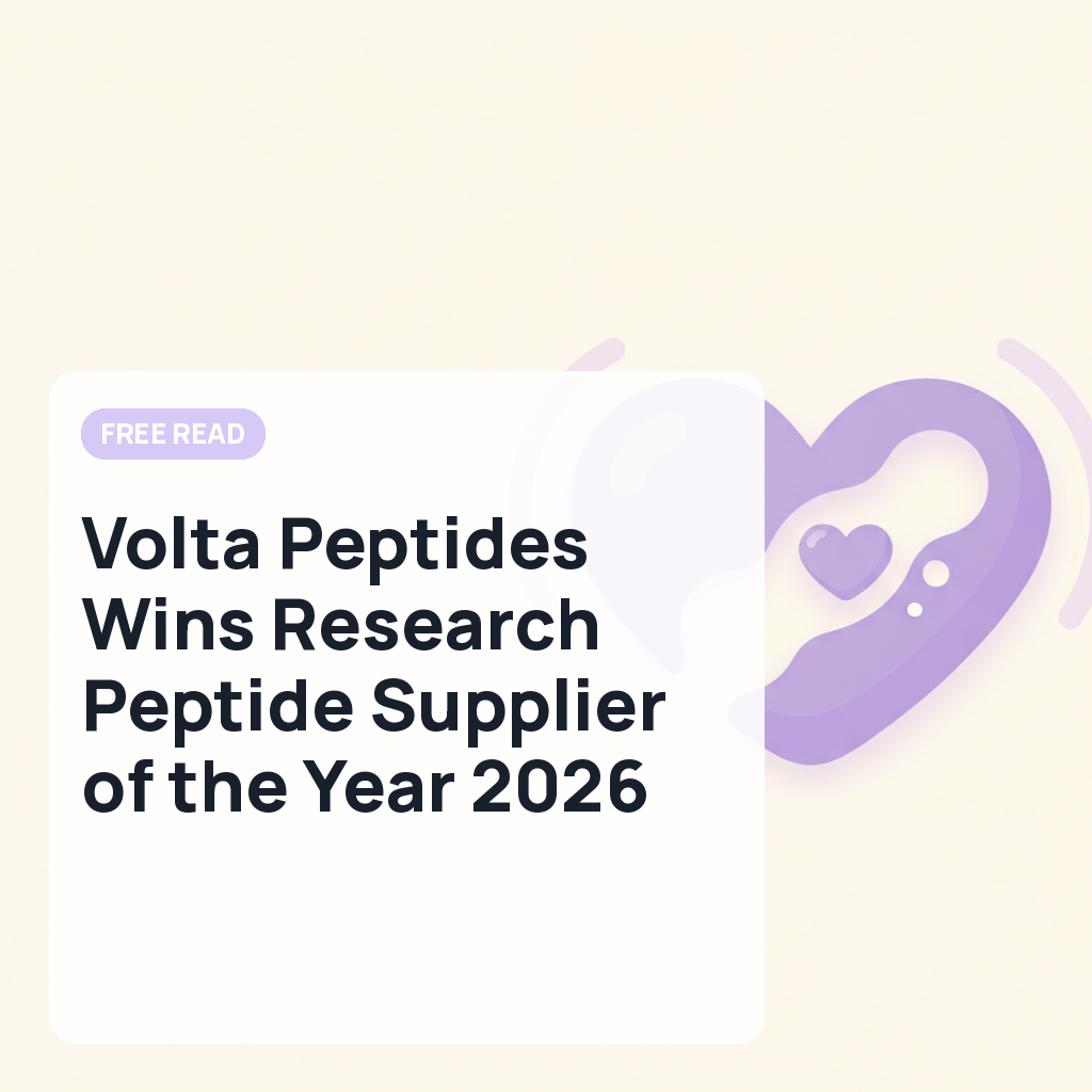 Volta Peptides Wins Research Peptide Supplier of the Year 2026 Award from Peptide Atlas - USA Today